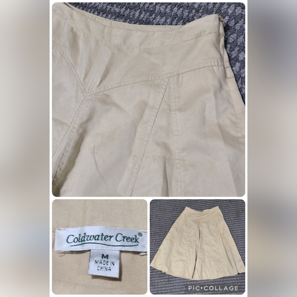 Coldwater Creek Beige‎ A-Line Skirt - Picture 10 of 13